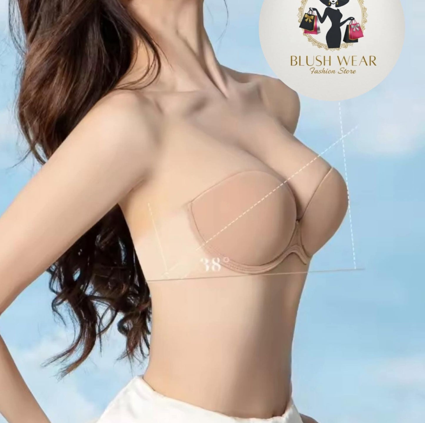 Premium Silicone Self-Adhesive Stick-On Bra - Strapless & Backless