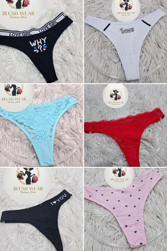Premium Seamless Cotton Panties (Pack of 6) - Multi-Color