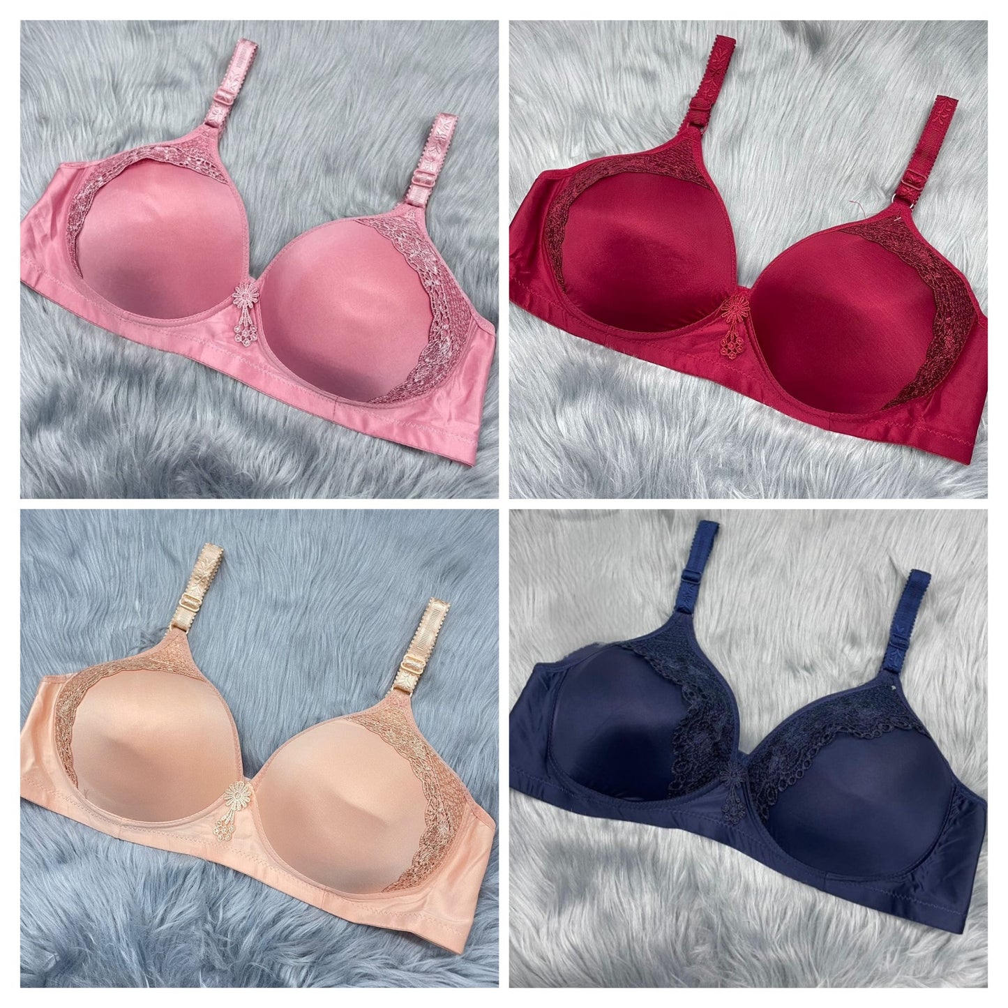 Luxury Satin & Lace Luxury Support Bra